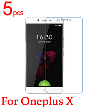 5pcs gloss Ultra Clear LCD Screen Protector Film Cover For OnePlus X ONE E1001 Protective Film + cloth
