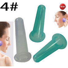 2pcs/lot Eye mini silicone massage cup silicone facial massage cupping cup face care treatment(China (Mainland))