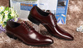 NEW genuine leather British style wingtip shoes men s dress shoes European business top oxfords sl27