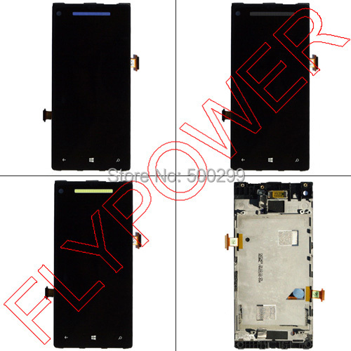 Фотография For HTC 8X Lcd screen display with touch screen digitizer Assembly + Frame  mixed speaker grill by free shipping; 100% warranty