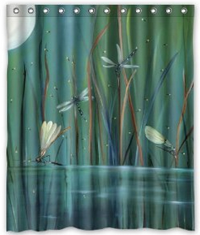 Free Shipping Some Dragonfly Shower Curtain Bath Curtain High Quality Of Shower Curtain 60