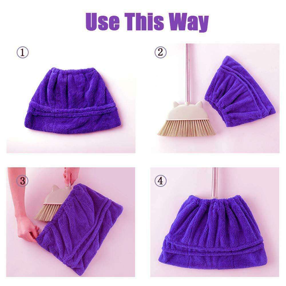 Flannel Broom Cover Cloth Absorbent Dust Mop Multi function Cleaning