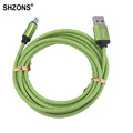 25cm 1m 2m 3m Nylon Braided Micro USB Charging Cable Sync Data Cord for Samsung S3
