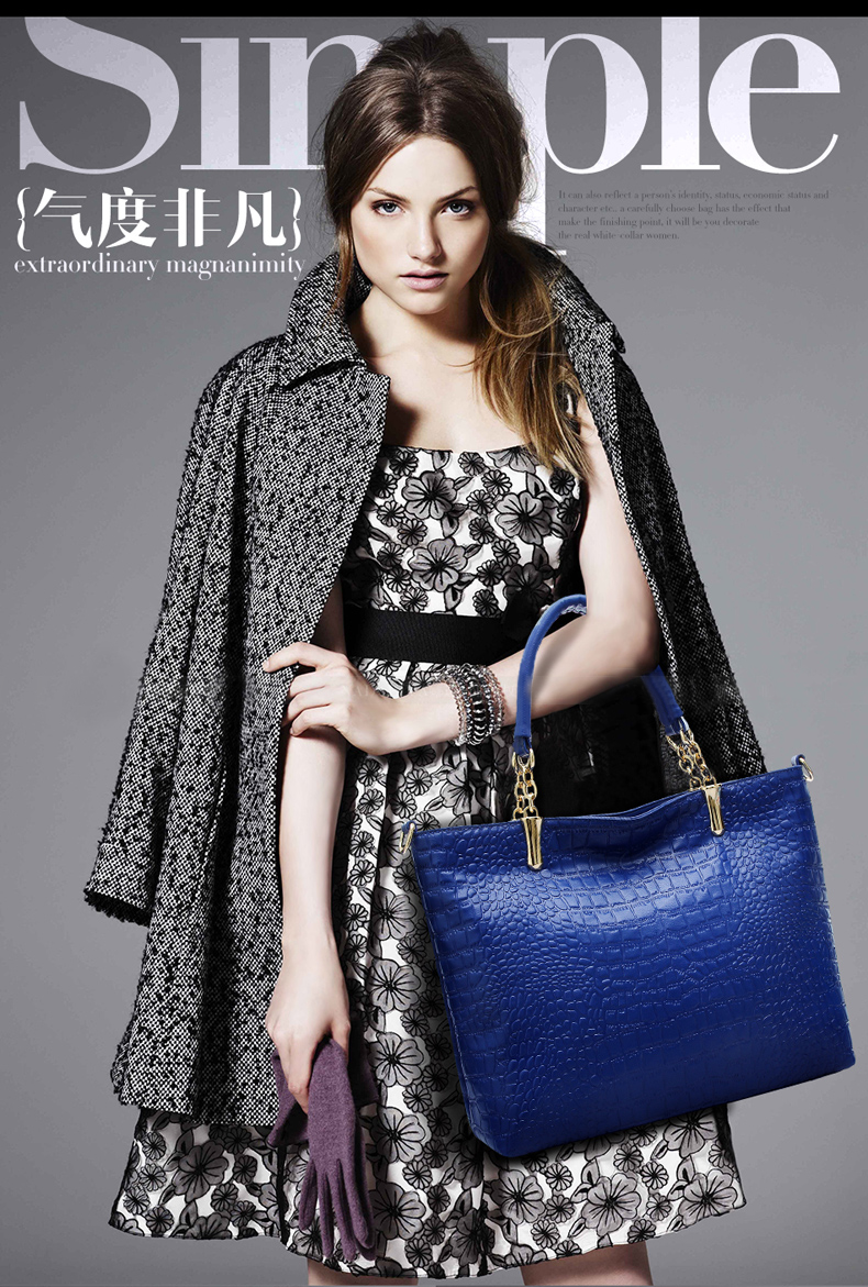 2015 Fashion Brand GENUINE LEATHER Handbag Women Vintage Tote Cow