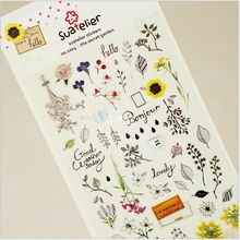 Fresh Style My Secret Garden Adhesive Stickers Scrapbooking DIY Decoration PVC Stickers Mobile Phone Stickers