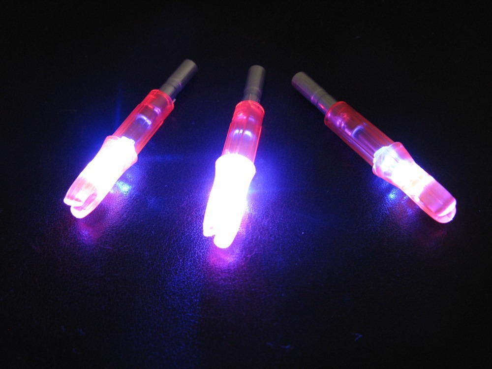 3pcs Automatically Lighted nock compound bow led lighted arrow nock RED for hunting shooting archery