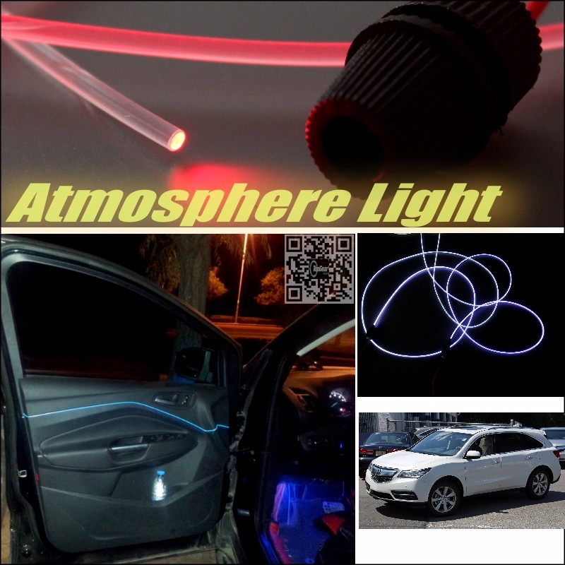 Car Atmosphere Light Fiber Optic Band For Acura ZDX 2009~2015 Interior Refit No Dizzling Cab Inside DIY Air light