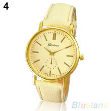 Women s Fashion Geneva Roman Numeral Faux Leather Quartz Analog Wrist Watch 1MSK 29KX
