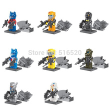 Robot Figures Toys 8pcs/lot Optimus Prime Bumblebee Megatron Minifigures Building Blocks Sets Model Bricks Classic Toys