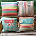 Cute seat cushion Hot sale new printed Couples Back Cushion Waist Pillow Cotton Decor In Bed