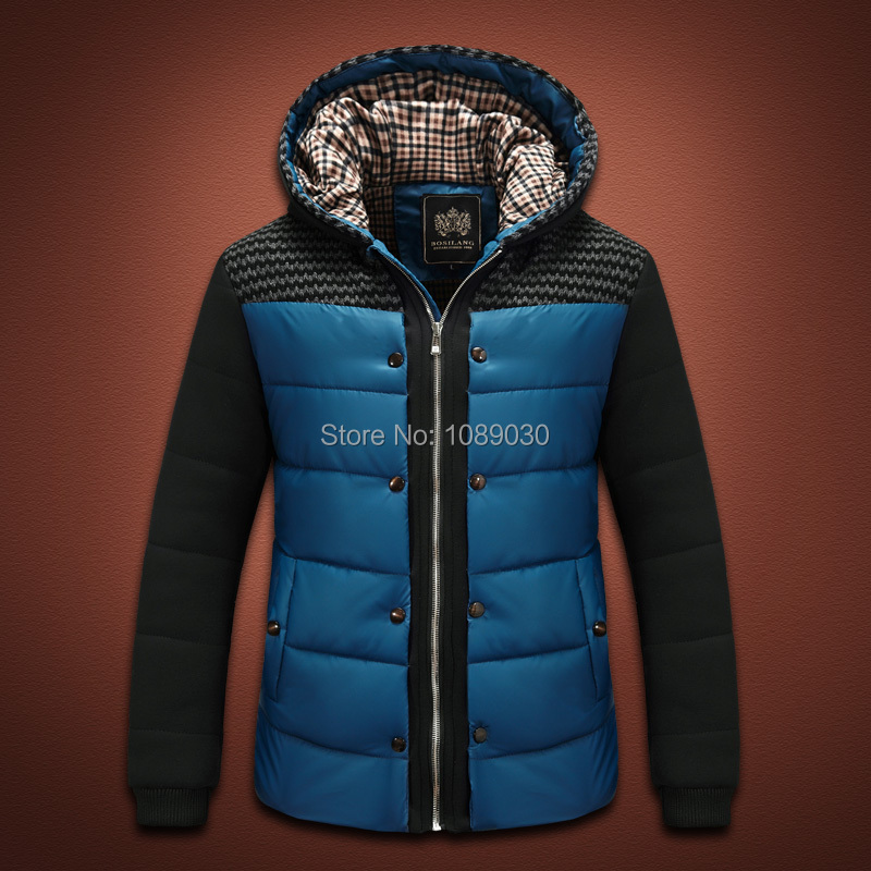 2014 New Thick Hooded Winter Coat Men Fashion Slim Men Jacket Winter Good Quality Warm Men