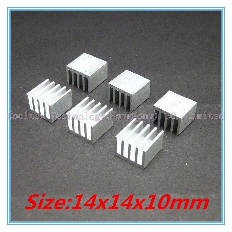 (500pcs/lot) 14x14x10mm Aluminum heatsink radiator heat sink High Quality