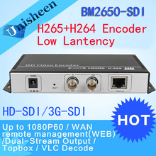 HEVC H.265 MPEG-4 AVC H.264 SDI Encoder Replace HD Video Capture Card IPTV encoder