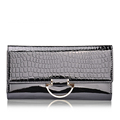 High Capacity Imported Cowhide Luxury Purse Women Fashion Elegant Clutch Bag High Embossing Genuine Leather Tri