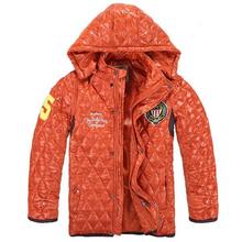 Size 110 150 Big Boy Outdoor Winter Jacket Good Quality Kids Coat Hooded Design Children Fashion