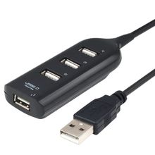High Speed 4 Port USB 2.0 Multi HUB Splitter Expansion Desktop PC Laptop Adapter