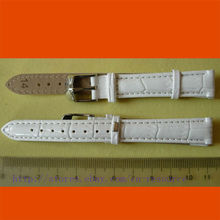 1 x 14mm GENUINE COW LEATHER watch band white 05
