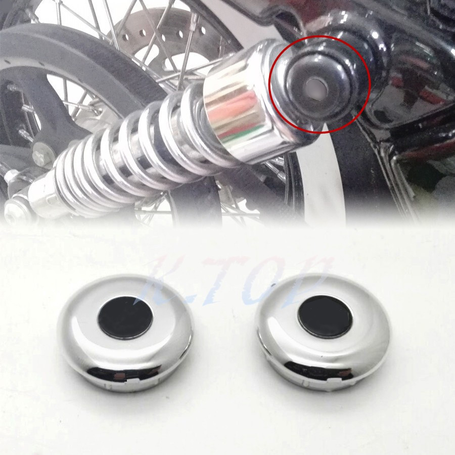 Motorcycle Chrome Rear Shock Bolt Cover Kit For Harley Sportster 48 72
