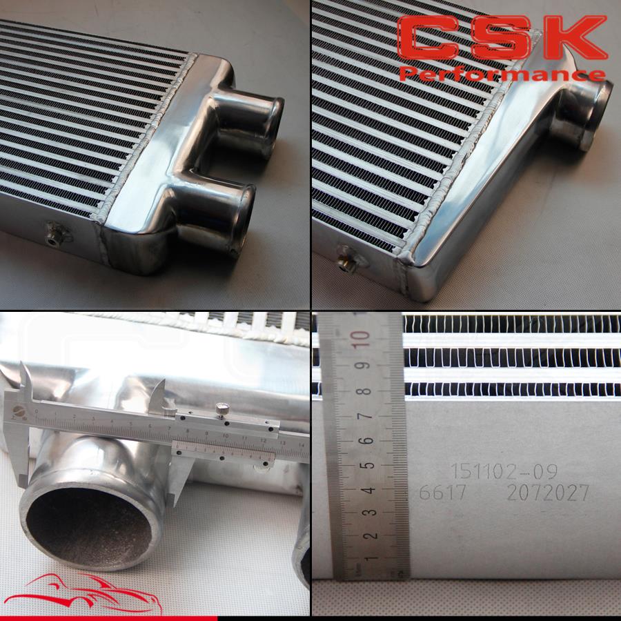 Universal Twin Turbo Intercooler Bar & Plate 2-Inlet 1-Outlet 180x610x90 Universal Twin Turbo Intercooler Bar & Plate 2-Inlet 1-Outlet 180x610x90