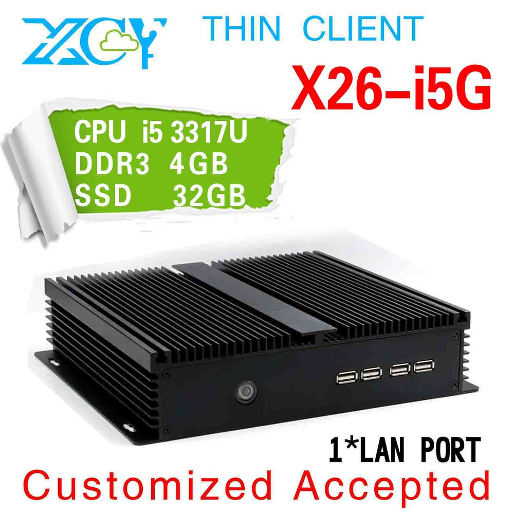 2015 Small Computer fanless pcs dual core Core i5 33217U 1 7Ghz USB 3 0 HDMI