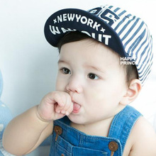 New Fashion Children Baby Boys Girls Summer Sun Hats children along a sun hat soft black and white striped hat baby figures cap