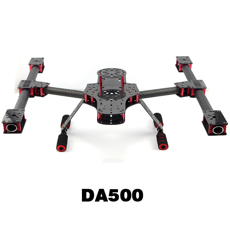 DA500 Carbon Fiber Quadcopter Frame Aeromodelismo Diy Fhexacopter Drone Quadrocopter Kit Professional Drones Quadcopter Frame