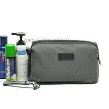 Elegant Black Small plaid Handbag Cosmetic Bag Travel Organizer necessaries Toiletry Bag for men women