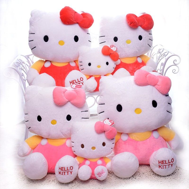 Adorable Huge Hello Kitty Plush Official Aoger Hello Kitty Kitten Cat Gir.....