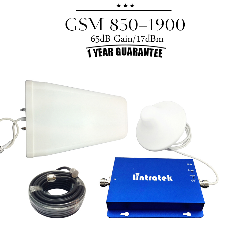 For USA Canada Mexico GSM 850mhz PCS 1900mhz Dual Band Cell Phone Signal Booster CDMA 850
