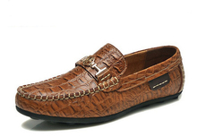 2014 Bestselling Gentle Mens Crocodile Genuine Leather Casual Driving Shoes  Men Sneakers