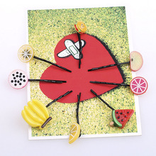 Originality Novelity Cute Fruit Apple Banana Watermelon Orange Pitaya Hamburger Hairpins Hair Clips Hair Accessories for Girls