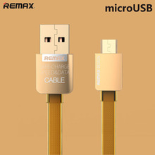 Upscale Double Sided Golden Micro USB Cable For Samsung Galaxy For Blackberry For Android Phone USB Cord Charger Cable
