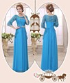Ladys Long Gowns 2015 Mother of the Bride Lace Dresses 3 4 Sleeve Formal Dresses Elegant