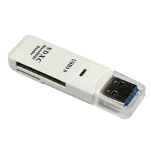Hot selling New MINI Super Speed 5Gbps USB 3.0 Micro SDXC SD TF Card Reader Adapter White