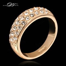CZ Diamond Micro Pave Engagement Ring Wholesale Gold Plated Crystal Fashion Brand Wedding Jewelry For Women anel aneis DFR061
