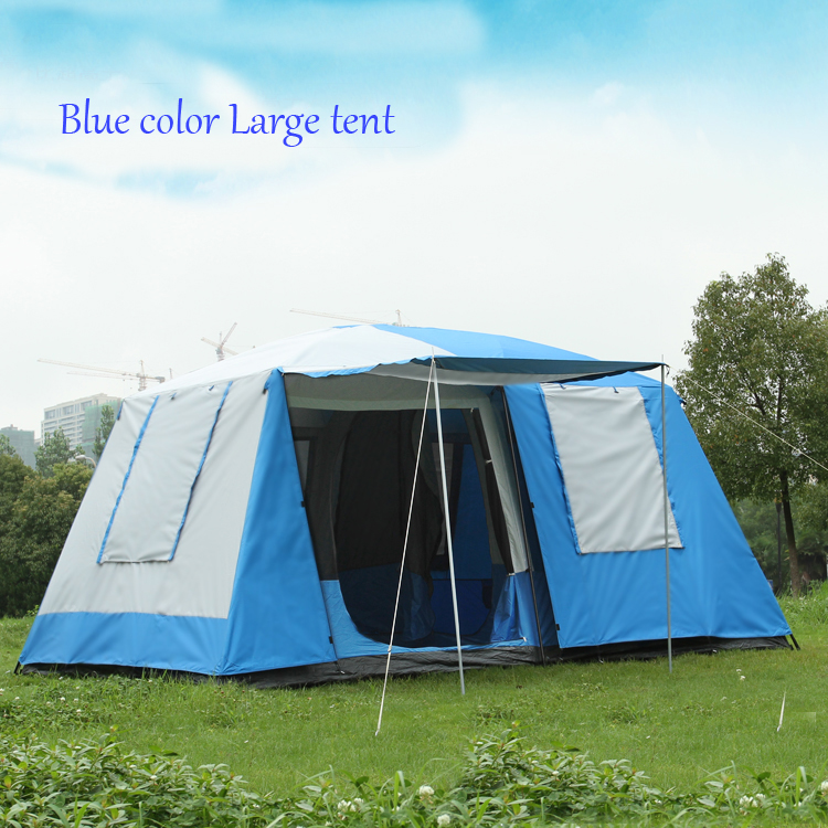 Outdoor tent camping tent 10-12 people Bedroom double tent camping tent rain