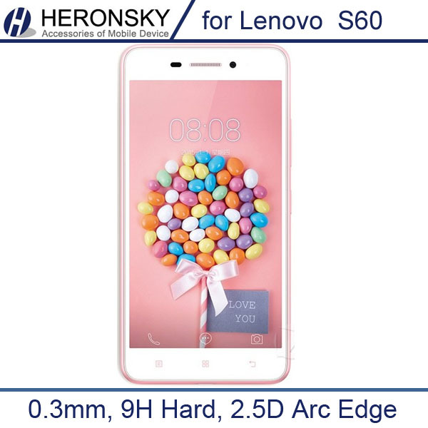0 3mm Tempered Glass Film for Lenovo S60 0 2mm Round Border High Transparent Screen Protector