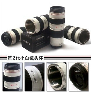 2015 Camera Lens Mug EOS EF 70 200mm Lens Cup Coffee Tea Mug Travel Stainless Steel