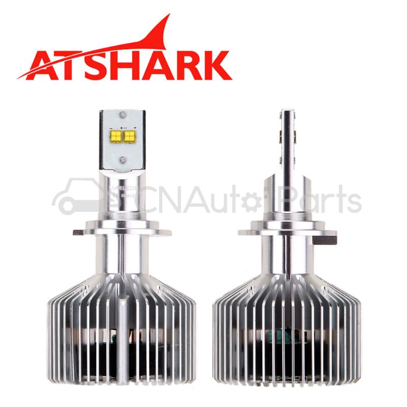 2x Atshark 90W 9000LM H7 LED Headlight / Headlamp Conversion Kit 360 Degree Hi/Low Beam Pattern 