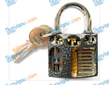 Bullkeys Cutaway práctica candado herramientas del cerrajero con el envío gratis