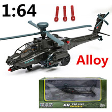 Hot sale 1:64 Alloy flashing airplane,Apache Combat helicopter,Metal plane model,Collect toys,free shipping