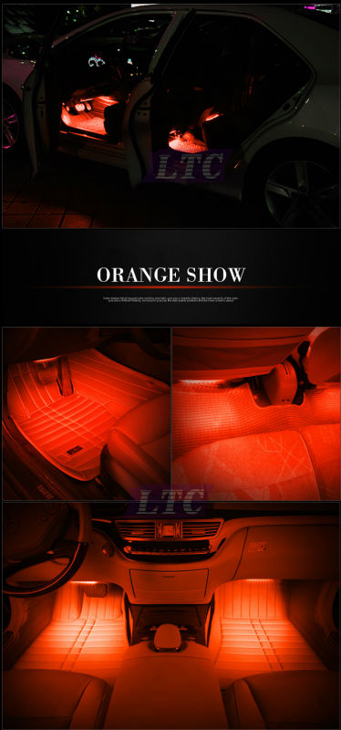 Car atmosphere lights-orange