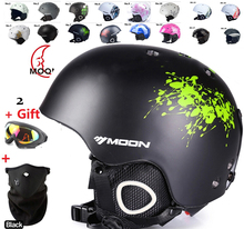 Moon skiing helmet autumn and winter adult male ladies monoboard skiing flanchard equipment Snow Sports saftly Helmets