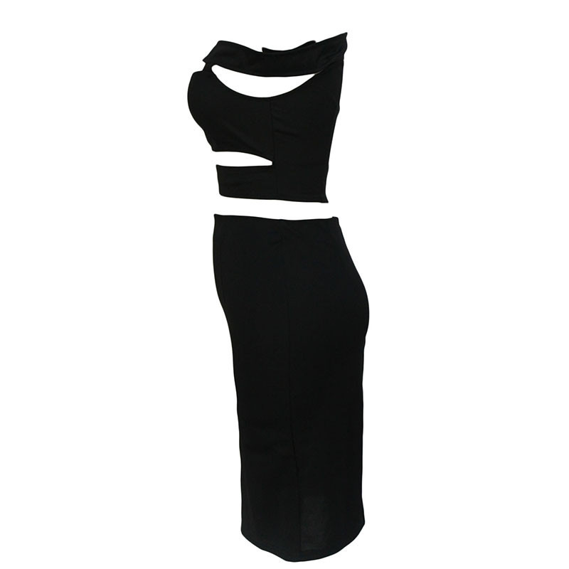 Black-Chic-Cutout-Off-Shoulder-Skirt-Set-LC22185-2-26752