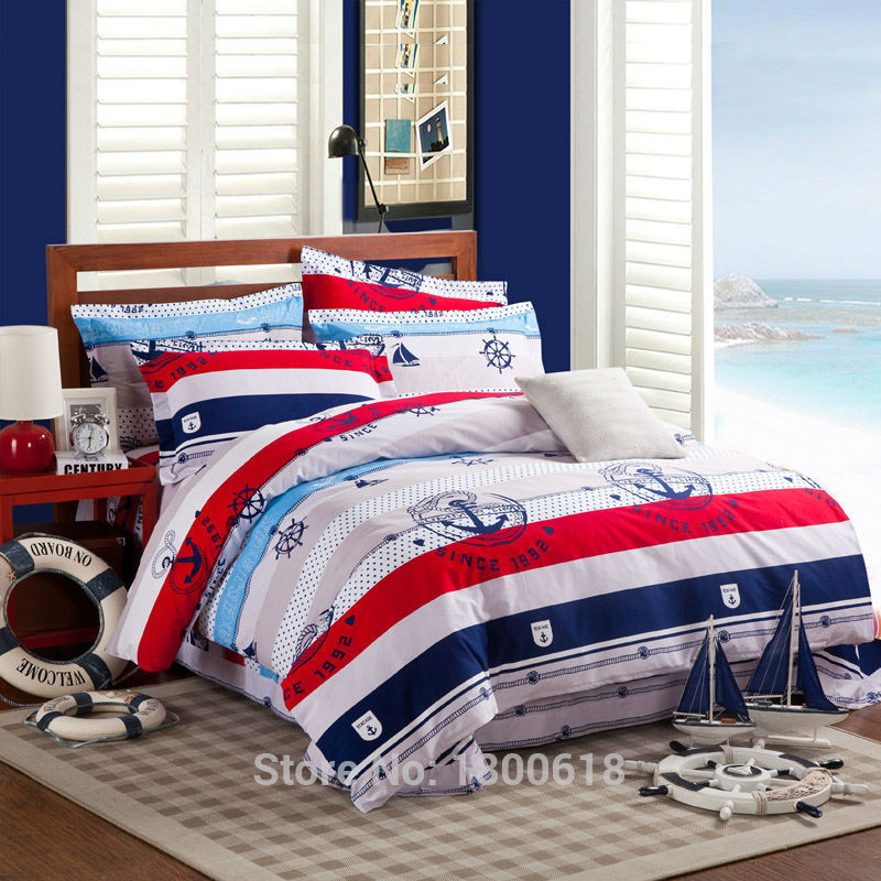 Sailor Mood Comfort Sets Cool Duvet Cover Pillowcase Bed Sheet Bedding ...