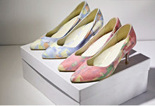 New design women sexy peep toe pump thick high heeled shoes lighter shoes good quality dress