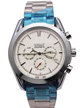 Venta al por mayor nuevos Mens mecánico automático auto viento 40 mm negro / blanco Dial de acero inoxidable de lujo clásico James Bond 007 relojes