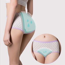 Physiological pants leakproof menstrual period widened to extend health seamless briefs lingerie floral cotton panties