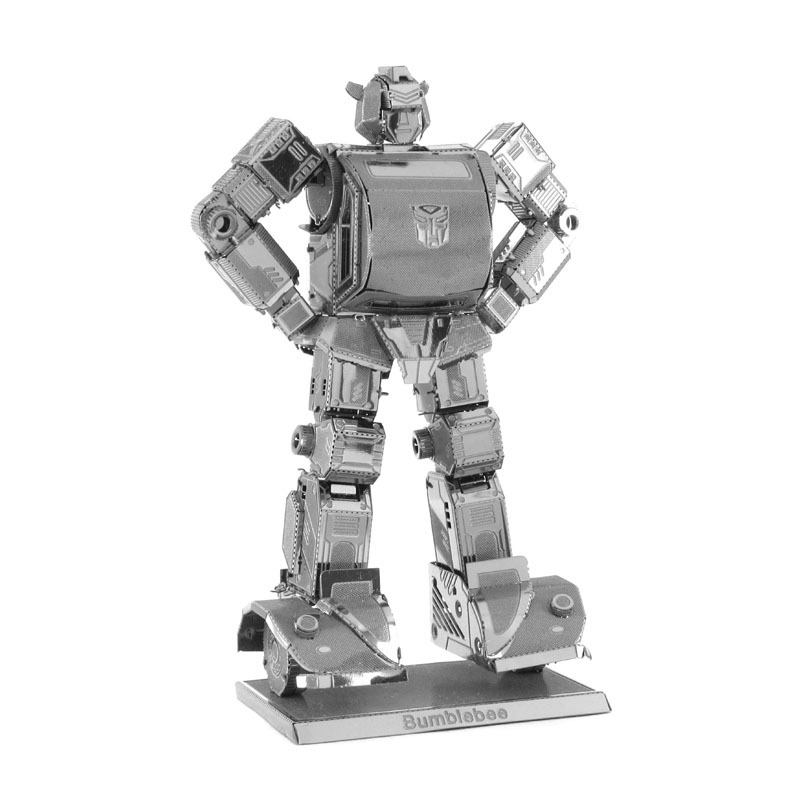 3d metal puzzle model diy robot bumblebee metallic model jigsaw puzzle toys for children in 3d metal puzzle model diy robot bumblebee metallic model jigsaw puzzle toys for children in