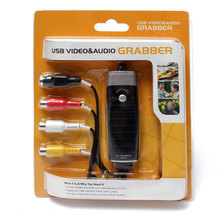 Новый USB 2.0 аудио видео av-грабер карты DVD TV HD легкая захват конвертер адаптер для карты